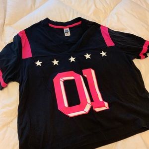 Zumba short sleeve crop top